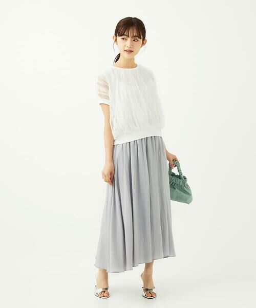 Maison de CINQ / メゾン ドゥ サンク その他パンツ | 【小さいサイズ】起毛サテンガウチョパンツ/洗濯機で洗える | 詳細1