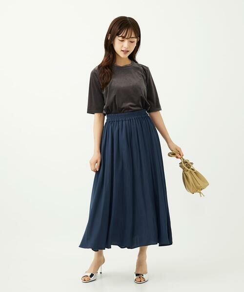 Maison de CINQ / メゾン ドゥ サンク その他パンツ | 【小さいサイズ】起毛サテンガウチョパンツ/洗濯機で洗える | 詳細10