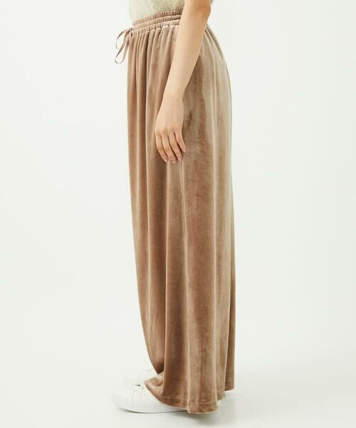 Maison de CINQ / メゾン ドゥ サンク その他パンツ | 【小さいサイズ】スノーベロア ワイドパンツ/洗える | 詳細4