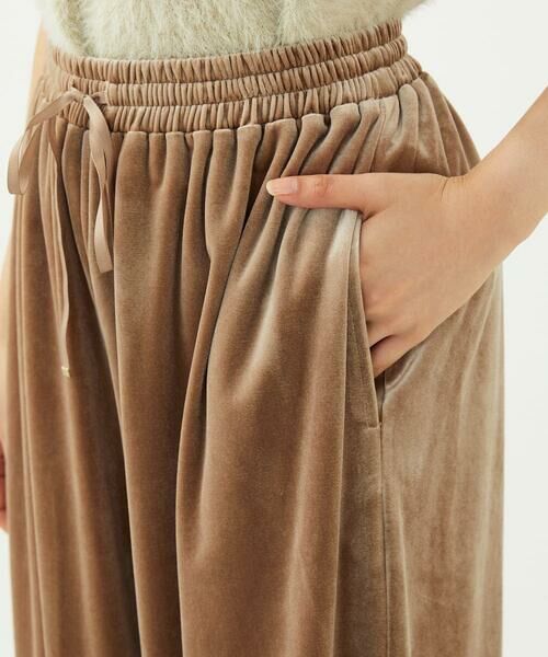 Maison de CINQ / メゾン ドゥ サンク その他パンツ | 【小さいサイズ】スノーベロア ワイドパンツ/洗える | 詳細8