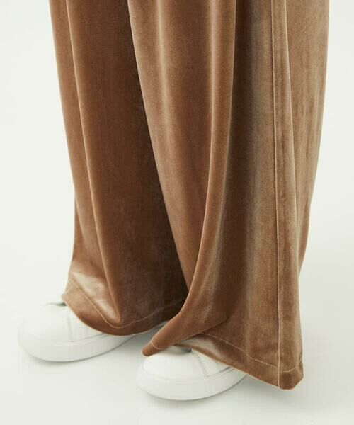 Maison de CINQ / メゾン ドゥ サンク その他パンツ | 【小さいサイズ】スノーベロア ワイドパンツ/洗える | 詳細9