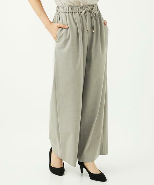 Maison de CINQ / メゾン ドゥ サンク その他パンツ | 【小さいサイズ】ストレートワイドパンツ(ストライプ・無地)/洗える | 詳細4