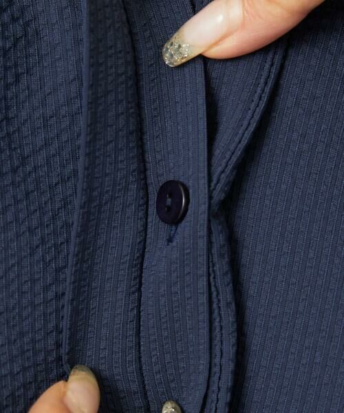 Maison de CINQ / メゾン ドゥ サンク シャツ・ブラウス | [小さいサイズ][セットアップ対応]ギャザーブラウス　サッカー無地 | 詳細12