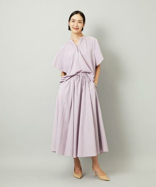 Maison de CINQ / メゾン ドゥ サンク シャツ・ブラウス | [小さいサイズ][セットアップ対応]ギャザーブラウス　サッカー無地 | 詳細16