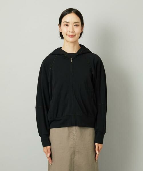 Maison de CINQ / メゾン ドゥ サンク パーカー | [小さいサイズ]シアー裏毛アクセントラメパーカー | 詳細18