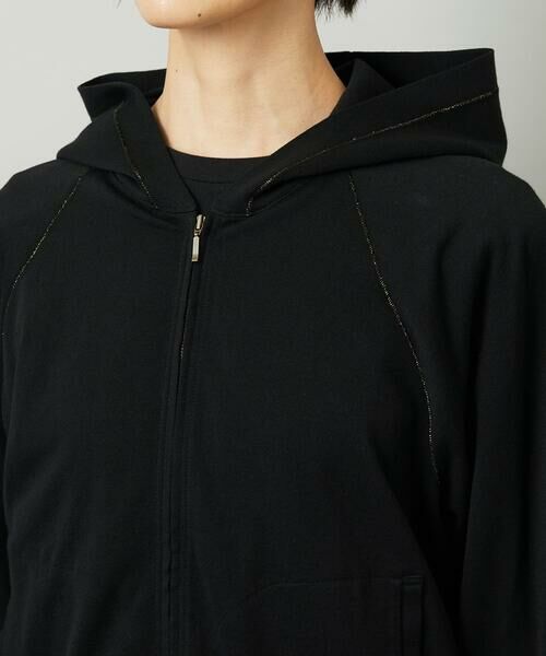 Maison de CINQ / メゾン ドゥ サンク パーカー | [小さいサイズ]シアー裏毛アクセントラメパーカー | 詳細21