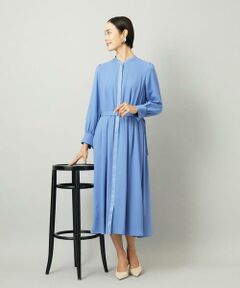 Maison de CINQ / メゾン ドゥ サンク ロング・マキシ丈ワンピース | [小さいサイズ]ノーカラーフレアーワンピース