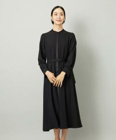 Maison de CINQ / メゾン ドゥ サンク ロング・マキシ丈ワンピース | [小さいサイズ]ノーカラーフレアーワンピース