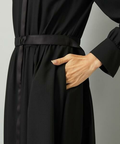 Maison de CINQ / メゾン ドゥ サンク ロング・マキシ丈ワンピース | [小さいサイズ]ノーカラーフレアーワンピース | 詳細11