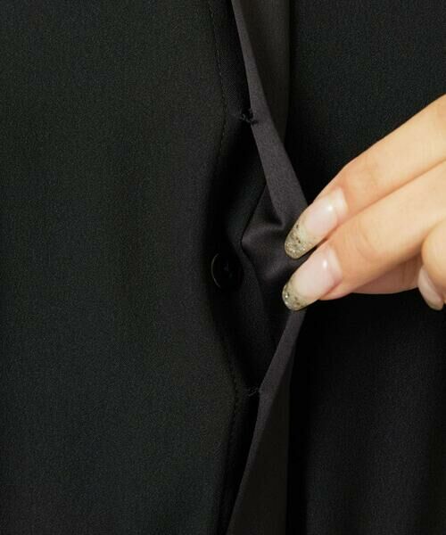 Maison de CINQ / メゾン ドゥ サンク ロング・マキシ丈ワンピース | [小さいサイズ]ノーカラーフレアーワンピース | 詳細13