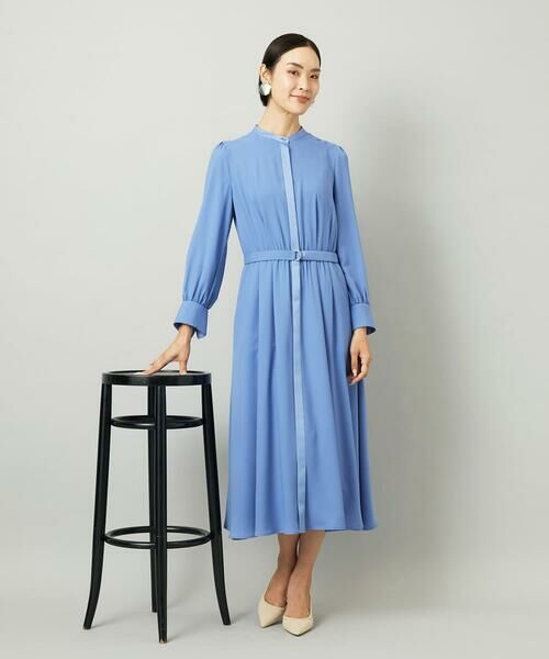 Maison de CINQ / メゾン ドゥ サンク ロング・マキシ丈ワンピース | [小さいサイズ]ノーカラーフレアーワンピース | 詳細16