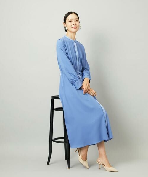 Maison de CINQ / メゾン ドゥ サンク ロング・マキシ丈ワンピース | [小さいサイズ]ノーカラーフレアーワンピース | 詳細18