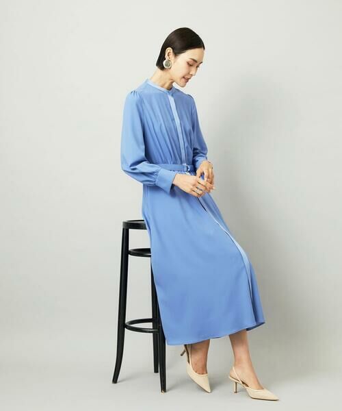 Maison de CINQ / メゾン ドゥ サンク ロング・マキシ丈ワンピース | [小さいサイズ]ノーカラーフレアーワンピース | 詳細19