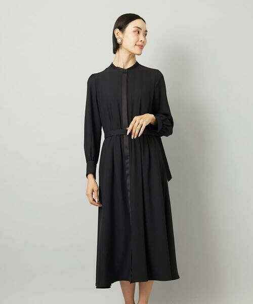 Maison de CINQ / メゾン ドゥ サンク ロング・マキシ丈ワンピース | [小さいサイズ]ノーカラーフレアーワンピース | 詳細2