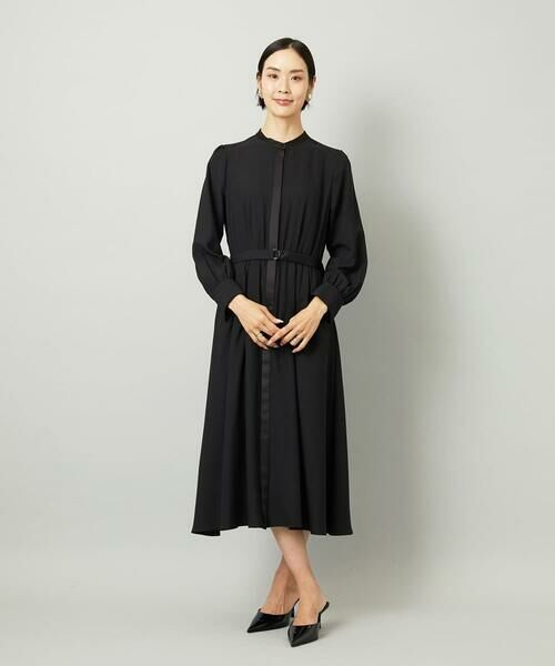 Maison de CINQ / メゾン ドゥ サンク ロング・マキシ丈ワンピース | [小さいサイズ]ノーカラーフレアーワンピース | 詳細20