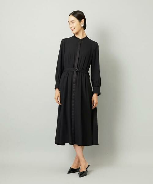 Maison de CINQ / メゾン ドゥ サンク ロング・マキシ丈ワンピース | [小さいサイズ]ノーカラーフレアーワンピース | 詳細21