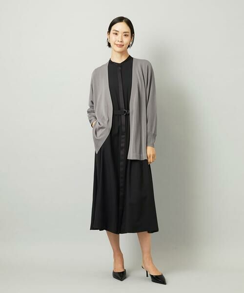 Maison de CINQ / メゾン ドゥ サンク ロング・マキシ丈ワンピース | [小さいサイズ]ノーカラーフレアーワンピース | 詳細24