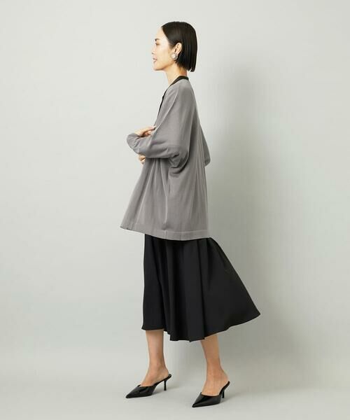 Maison de CINQ / メゾン ドゥ サンク ロング・マキシ丈ワンピース | [小さいサイズ]ノーカラーフレアーワンピース | 詳細26