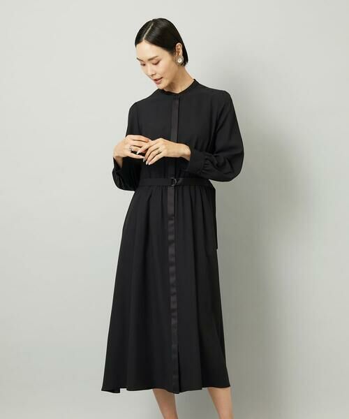 Maison de CINQ / メゾン ドゥ サンク ロング・マキシ丈ワンピース | [小さいサイズ]ノーカラーフレアーワンピース | 詳細3