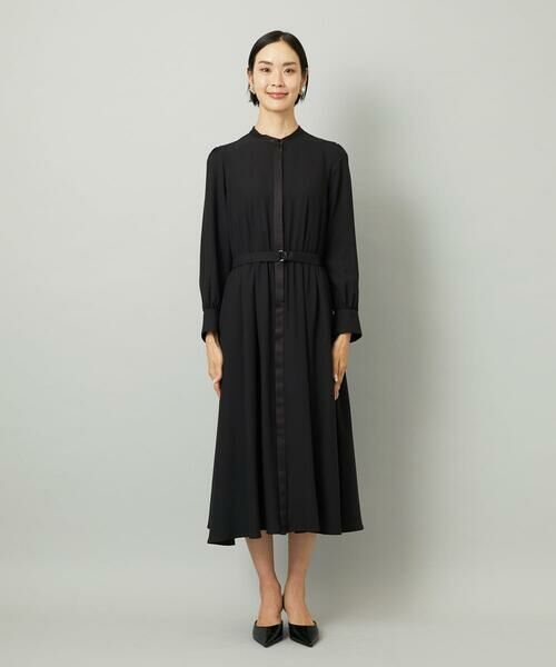 Maison de CINQ / メゾン ドゥ サンク ロング・マキシ丈ワンピース | [小さいサイズ]ノーカラーフレアーワンピース | 詳細4