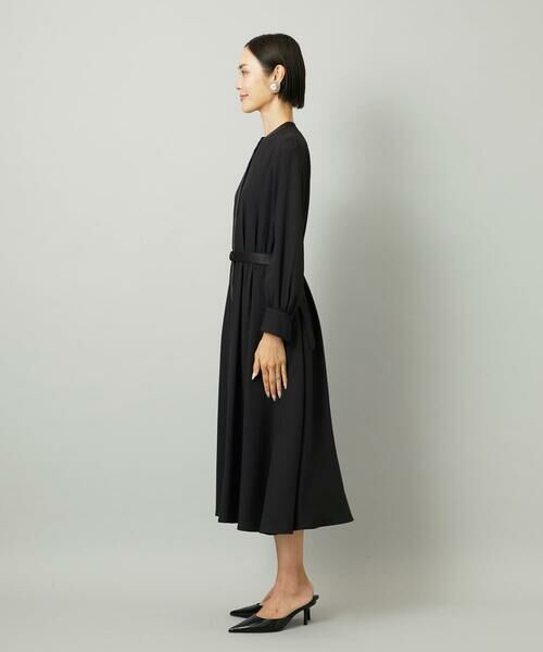 Maison de CINQ / メゾン ドゥ サンク ロング・マキシ丈ワンピース | [小さいサイズ]ノーカラーフレアーワンピース | 詳細5