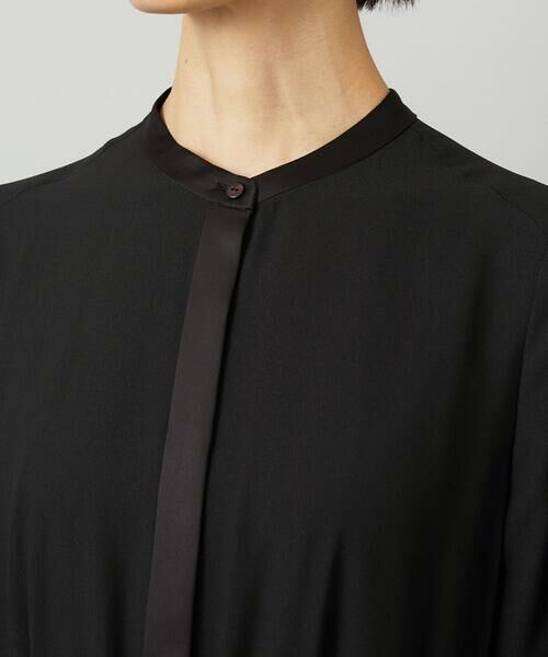 Maison de CINQ / メゾン ドゥ サンク ロング・マキシ丈ワンピース | [小さいサイズ]ノーカラーフレアーワンピース | 詳細7