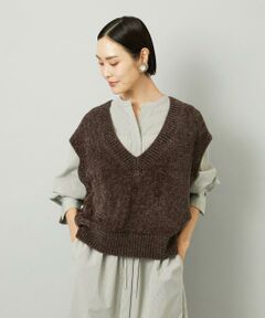 Maison de CINQ / メゾン ドゥ サンク ベスト | [小さいサイズ]フェザータッチVネックベスト
