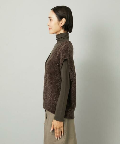 Maison de CINQ / メゾン ドゥ サンク ベスト | [小さいサイズ]フェザータッチVネックベスト | 詳細10