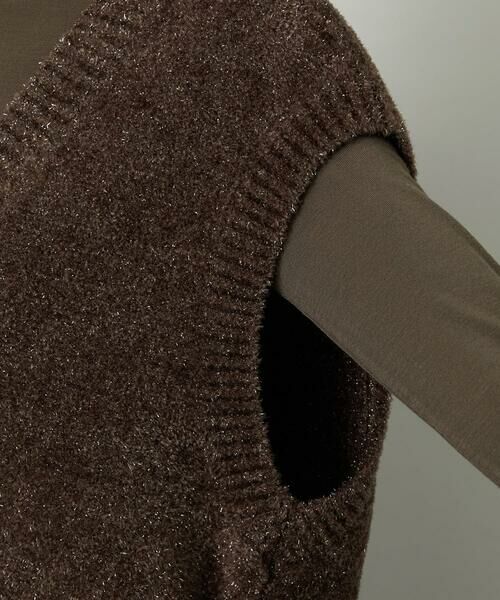 Maison de CINQ / メゾン ドゥ サンク ベスト | [小さいサイズ]フェザータッチVネックベスト | 詳細13