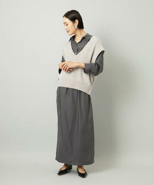 Maison de CINQ / メゾン ドゥ サンク ベスト | [小さいサイズ]フェザータッチVネックベスト | 詳細23