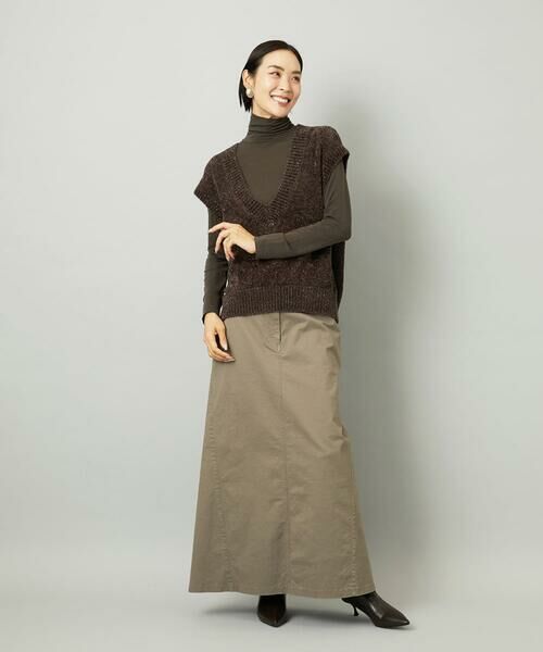 Maison de CINQ / メゾン ドゥ サンク ベスト | [小さいサイズ]フェザータッチVネックベスト | 詳細25