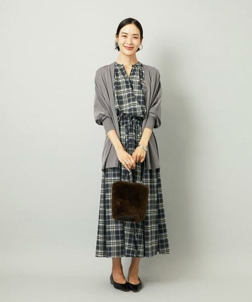 Maison de CINQ / メゾン ドゥ サンク ロング・マキシ丈スカート | [小さいサイズ][セットアップ対応]ギャザースカート　シアーチェック柄 | 詳細22