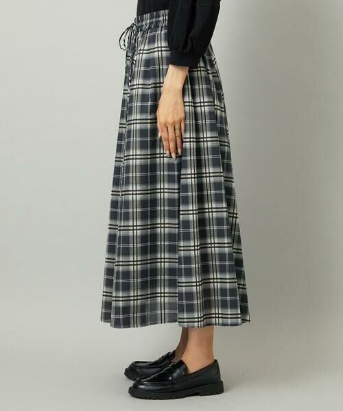 Maison de CINQ / メゾン ドゥ サンク ロング・マキシ丈スカート | [小さいサイズ][セットアップ対応]ギャザースカート　シアーチェック柄 | 詳細4