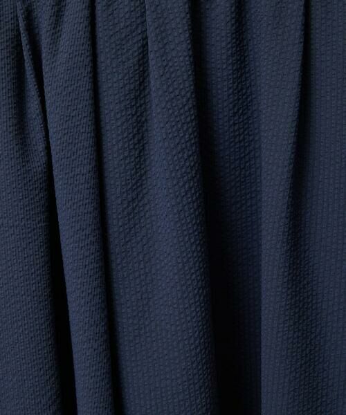 Maison de CINQ / メゾン ドゥ サンク ロング・マキシ丈スカート | [小さいサイズ][セットアップ対応]ギャザースカート　サッカー無地 | 詳細10