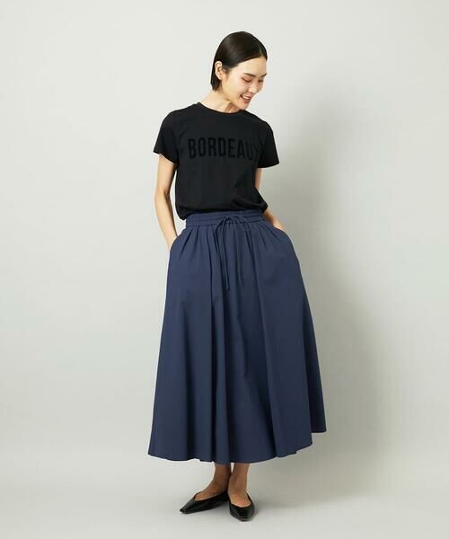 Maison de CINQ / メゾン ドゥ サンク ロング・マキシ丈スカート | [小さいサイズ][セットアップ対応]ギャザースカート　サッカー無地 | 詳細11