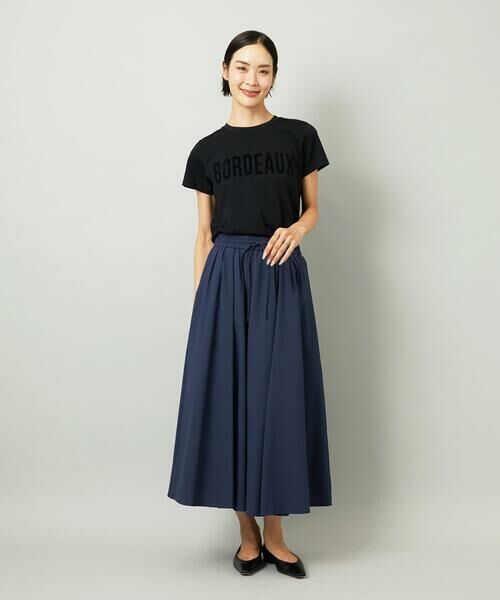 Maison de CINQ / メゾン ドゥ サンク ロング・マキシ丈スカート | [小さいサイズ][セットアップ対応]ギャザースカート　サッカー無地 | 詳細12