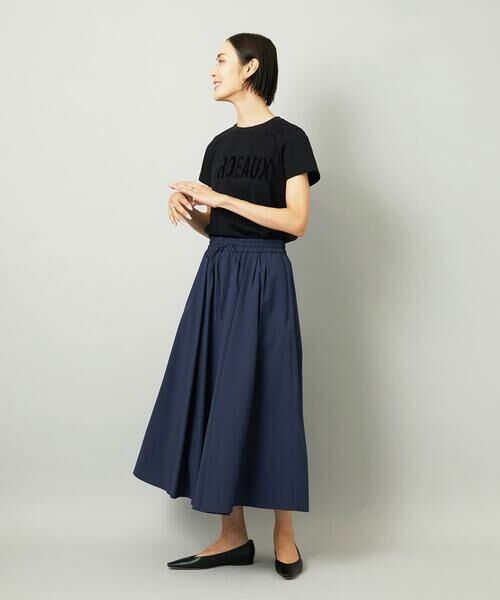 Maison de CINQ / メゾン ドゥ サンク ロング・マキシ丈スカート | [小さいサイズ][セットアップ対応]ギャザースカート　サッカー無地 | 詳細13