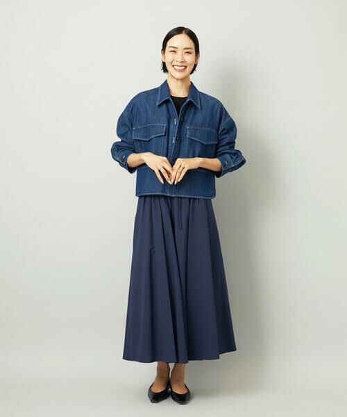 Maison de CINQ / メゾン ドゥ サンク ロング・マキシ丈スカート | [小さいサイズ][セットアップ対応]ギャザースカート　サッカー無地 | 詳細17