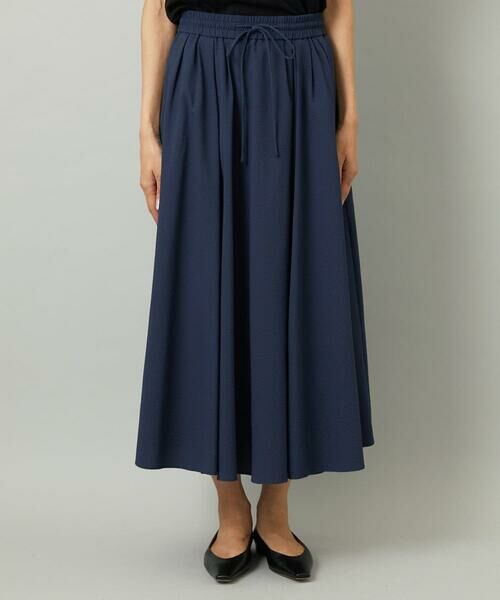 Maison de CINQ / メゾン ドゥ サンク ロング・マキシ丈スカート | [小さいサイズ][セットアップ対応]ギャザースカート　サッカー無地 | 詳細3