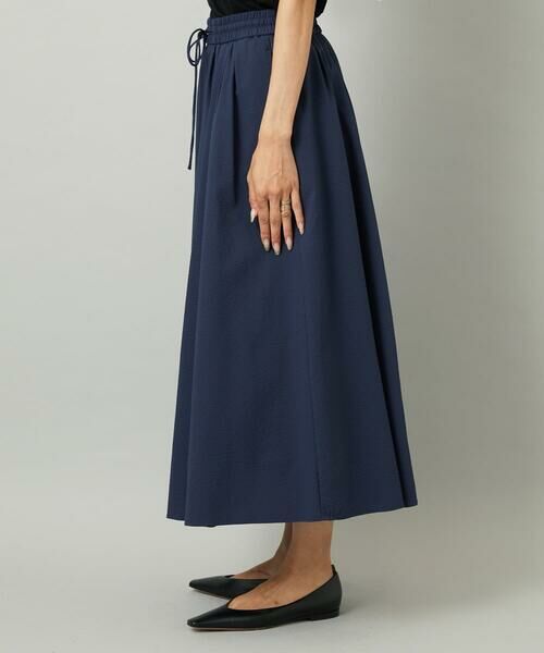 Maison de CINQ / メゾン ドゥ サンク ロング・マキシ丈スカート | [小さいサイズ][セットアップ対応]ギャザースカート　サッカー無地 | 詳細4