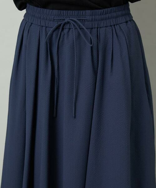 Maison de CINQ / メゾン ドゥ サンク ロング・マキシ丈スカート | [小さいサイズ][セットアップ対応]ギャザースカート　サッカー無地 | 詳細9