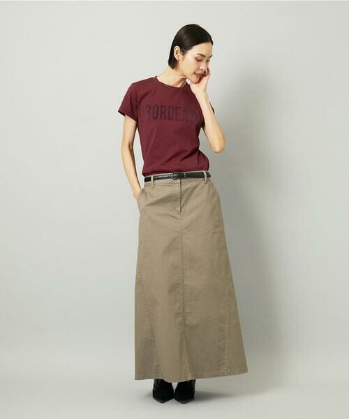 Maison de CINQ / メゾン ドゥ サンク ロング・マキシ丈スカート | [小さいサイズ][セットアップ対応]チノAラインスカート | 詳細13