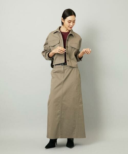 Maison de CINQ / メゾン ドゥ サンク ロング・マキシ丈スカート | [小さいサイズ][セットアップ対応]チノAラインスカート | 詳細14