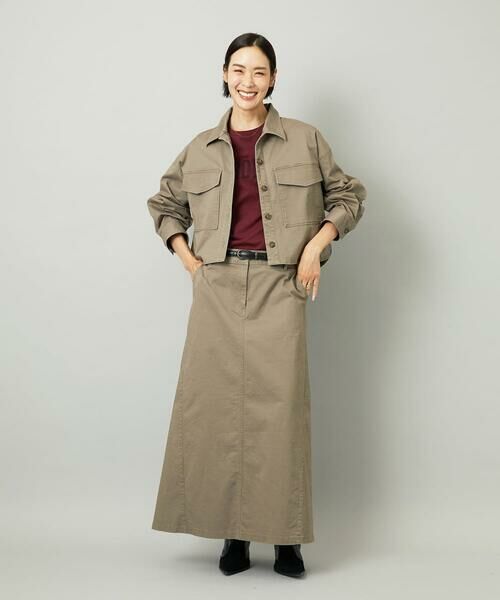 Maison de CINQ / メゾン ドゥ サンク ロング・マキシ丈スカート | [小さいサイズ][セットアップ対応]チノAラインスカート | 詳細15