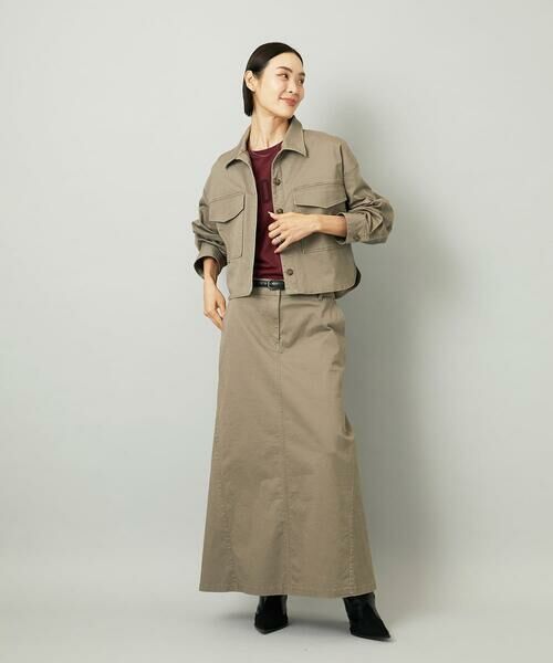 Maison de CINQ / メゾン ドゥ サンク ロング・マキシ丈スカート | [小さいサイズ][セットアップ対応]チノAラインスカート | 詳細16