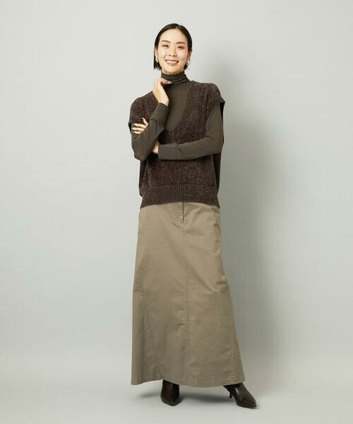 Maison de CINQ / メゾン ドゥ サンク ロング・マキシ丈スカート | [小さいサイズ][セットアップ対応]チノAラインスカート | 詳細22