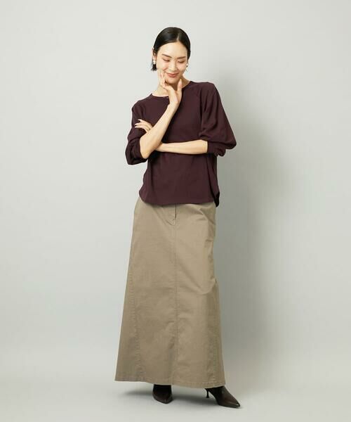 Maison de CINQ / メゾン ドゥ サンク ロング・マキシ丈スカート | [小さいサイズ][セットアップ対応]チノAラインスカート | 詳細26