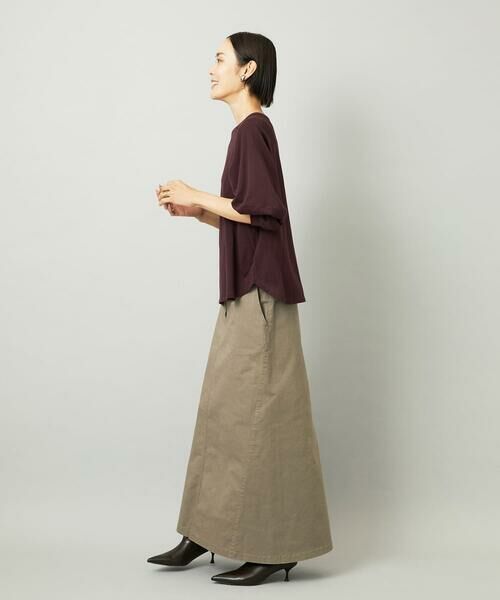 Maison de CINQ / メゾン ドゥ サンク ロング・マキシ丈スカート | [小さいサイズ][セットアップ対応]チノAラインスカート | 詳細27