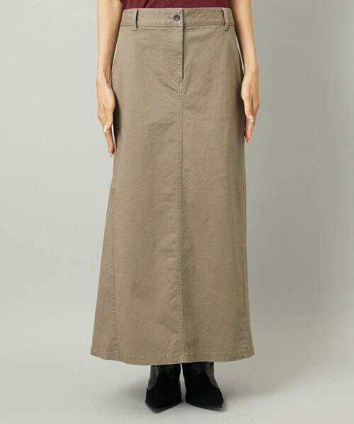 Maison de CINQ / メゾン ドゥ サンク ロング・マキシ丈スカート | [小さいサイズ][セットアップ対応]チノAラインスカート | 詳細3