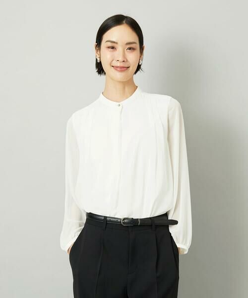 Maison de CINQ / メゾン ドゥ サンク シャツ・ブラウス | [小さいサイズ]ボウタイ付き2WAYブラウソ— | 詳細2